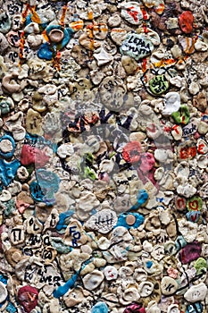 Gum wall at JulietÃ¢â¬â¢s house in Verona